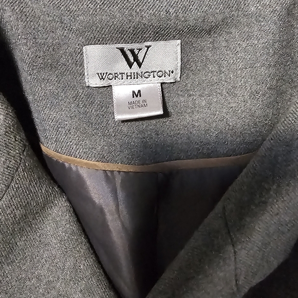 Worthington Gray Double-Breasted Pea Coat - Picture 5 of 8